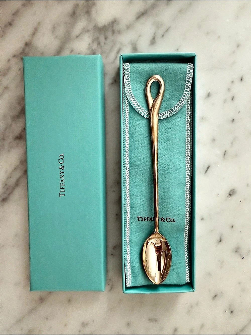 NWB Tiffany & Co. Elsa Peretti Padova Baby Feeding Spoon. Sterling silver.